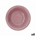 Salatieră Quid Vita Peoni Ceramică Roz (6 Unități) (Pack 6x)