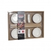 Sushiset DKD Home Decor Bambu Stengods Vit Naturell Orientalisk 27,3 x 20,3 x 2,5 cm (12 antal)