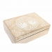 Set of decorative boxes DKD Home Decor Brown White Mango wood 25 x 17 x 8 cm (2 Units)