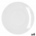 Piatto da pranzo Bidasoa Glacial Coupe Bianco Ceramica Ø 30 cm (4 Unità) (Pack 4x)