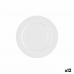 Πιάτο για Επιδόρπιο Bidasoa Glacial Ala Ancha Κεραμικά Λευκό 19 cm (12 Μονάδες) (Pack 12x)