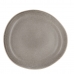 Platt skål Bidasoa Gio Oregelbunden Grå Keramik 26,5 cm (4 antal)