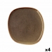 Plakans šķīvis Bidasoa Ikonic Keramika Smeđa (26,5 x 25,7 x 1,5 cm) (Pack 4x)