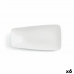 Płaski Talerz Ariane Vital Rectangular Prostokątny Biały Ceramika 29 x 15,5 cm (6 Sztuk)