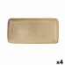 Platou pentru Servire Bidasoa Ikonic Ceramică Maro (28 x 14 cm) (Pack 4x)