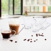 Piece Coffee Cup Set Quid Transparent Steel Glass (110 ml) (3 Units)