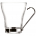 Satz von Kaffeetassen Quid Durchsichtig Stahl Glas (250 ml) (3 Stück)
