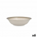 Bowl Quid Allegra Nature Ceramic Bicoloured (18 cm) (Pack 6x)