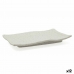 Flat tallerken Bidasoa Ikonic Grå Plast Melamin 20,7 x 13 x 2 cm (12 enheter) (Pack 12x)