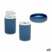 Bath Set Blue Plastic (12 Units)
