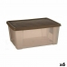 Aufbewahrungsbox mit Deckel Stefanplast Elegance Braun Kunststoff 29 x 17 x 39 cm (6 Stück)