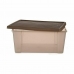 Storage Box with Lid Stefanplast Elegance Brown Plastic 29 x 17 x 39 cm (6 Units)