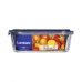 Hermetisk madkasse Luminarc Easy Box Blå 2,5 L Glas (6 enheder)