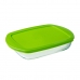 Rektangulär matlåda med lock Pyrex Prep&store Px Grön 1,6 L 28 x 20 cm Glas (5 antal)