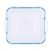 Serving Platter Pyrex Classic Squared Transparent Glass 25 x 22 x 6 cm (6 Units)
