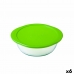 Round Lunch Box with Lid Pyrex Cook & Store 27 x 24 x 8 cm Green 2,3 L Silicone Glass (6 Units)