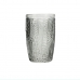 Set of glasses Bidasoa Gio With relief Grey Glass 350 ml (6 Units)