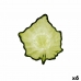 Snacksbricka Quid Blad Grön Glas (10,5 x 10,5 x 4 cm) (Pack 6x)