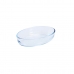 Ovnskål Pyrex Classic Vidrio Gjennomsiktig Glass Oval 21 x 13 x 5 cm (10 enheter)