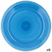 Flat tallerken Quid Vita Azul Blå Keramikk Ø 27 cm (12 enheter)
