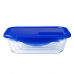 Герметичная коробочка для завтрака Pyrex Cook & Go Синий 1,7 L 24 x 18 cm Cтекло (5 штук)