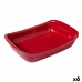 Vas pentru Cuptor Pyrex Supreme Roșu Ceramică Dreptunghiular 30,2 x 20 x 7,4 cm (6 Unități)