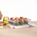 Kemencés ételeknek való tartó Pyrex Irresistible Átlátszó Üveg Négyszögletes 27,5 x 16,9 x 6 cm (6 egység)