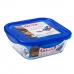 Ερμητικό Κουτί Γεύματος Pyrex Cook & go 21 x 21 x 9 cm Μπλε 1,9 L Γυαλί (x6)