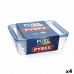 Hermetic Lunch Box Pyrex Pure Glass Transparent Glass (2,6 L) (4 Units)