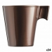 Tasse mug Luminarc Flashy Marron 80 ml verre (24 Unités)