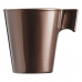 Tasse mug Luminarc Flashy Marron 80 ml verre (24 Unités)