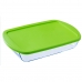 Прямоугольная коробочка для завтрака с крышкой Pyrex Cook & store Прозрачный Силикон Cтекло (4,5 L) (4 штук)