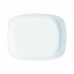 Szervírozótányér Luminarc Smart Cuisine Négyszögletes Fehér Üveg 33 x 27 cm (6 egység)