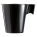 Mug Luminarc Flashy Black 80 ml Bicoloured Glass (24 Units)
