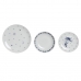 Set Posode DKD Home Decor Porcelan Modra Bela 27 x 27 x 3 cm 18 Kosi