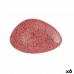 Plakans šķīvis Ariane Oxide U obliku trokuta Keramika Crvena (Ø 29 cm) (6 kom.)