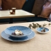Плоская тарелка Ariane Ripple Керамика Синий (25 cm) (6 штук)