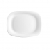 Szervírozótányér Bormioli Rocco Parma Négyszögletes Fehér Üveg (18 x 21 cm) (24 egység)