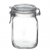 Mad Bevarelse Container Bormioli Rocco fido Gennemsigtig Glas (1 L) (6 enheder)