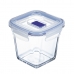 Hermetisk madkasse Luminarc Pure Box Active 11,4 x 11,4 x 11 cm 750 ml To-farvet Glas (6 enheder)