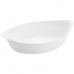 Serviravimo Lėkštė Luminarc Smart Cuisine Ovalus Balta stiklas 6 vnt. 38 x 22 cm