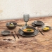 Assiette plate Bidasoa Gio Irrégulier 20 cm Céramique Gris (6 Unités)