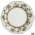 Flat tallerken Queen´s By Churchill Assam Blomster Keramikk Astiat Ø 27 cm (6 enheter)