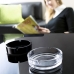 Ashtray Arcoroc   6 Units Stackable Set Black Glass 10,7 cm