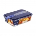 Hermetická obědová krabice Luminarc Easy Box Modrý Sklo (6 kusů) (1,97 l)