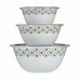Set of bowls Stefanplast Tosca With lid Beige Plastic (4 Units)