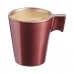 Tasse mug Luminarc Flashy Rouge 80 ml verre (24 Unités)