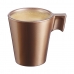 Κούπα Φλιτζάνι Luminarc Flashy Ανοιχτό καφέ 80 ml Γυαλί (24 Μονάδες)