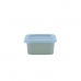 Квадратная коробочка для завтраков с крышкой Quid Inspira 200 ml Зеленый Пластик