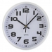 Relógio de Parede Versa Branco Plástico 3,8 x 25 x 25 cm
